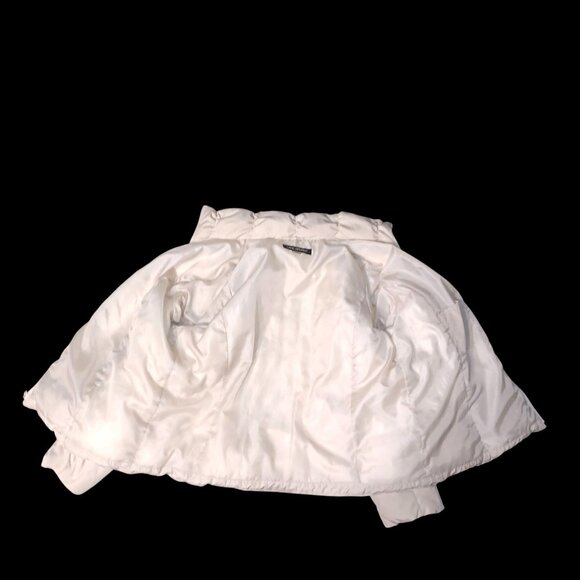 Lane Bryant Womens Sz XL Coat Packable Beige Ruched Puffer Winter Jacket Beige - Picture 10 of 11